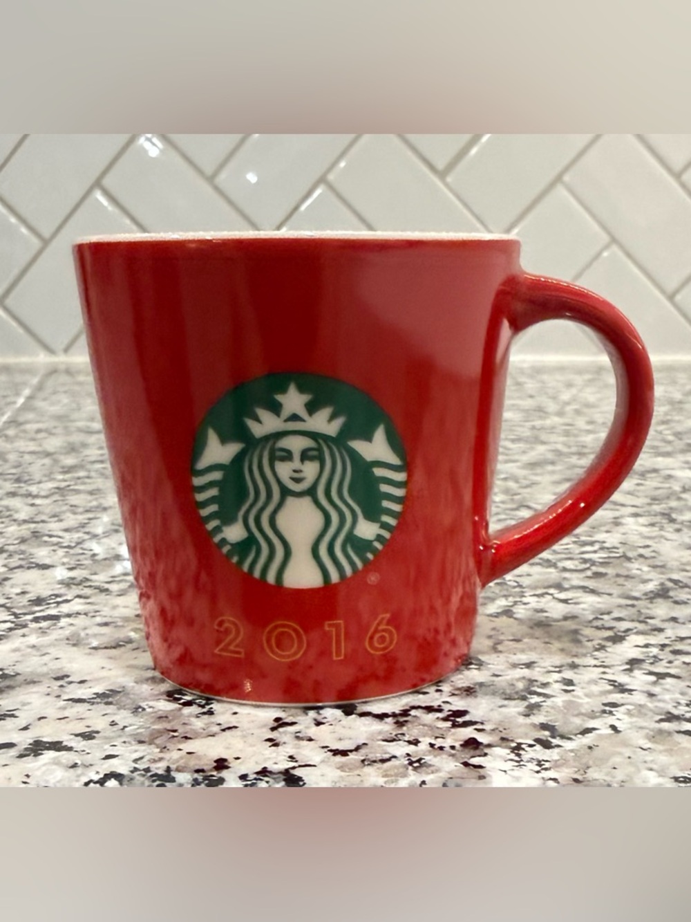 Starbucks Red 3 oz Espresso Demitasse Mini Mug 2016 Holiday Collection